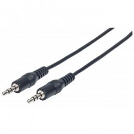 CABLE AUDIO MANHATTAN AUXILIAR 5MTS 3.5MM NEGRO 354585