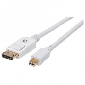 CABLE MANHATTAN DISPLAYPORT A MINI DISPLAYPORT 1M BLANCO 324724
