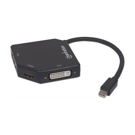 CABLE ADAPTADOR MANHATTAN MINI DISPLAYPORT A HDMI VGA DVI 4K 207720