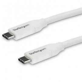 CABLE USB C STARTECH PD 5A USB 2.0 4M BLANCO USB2C5C4MW