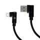 CABLE VORAGO CAB-305 USB A MICRO USB 2.4A1M 90 GRADOS NEGRO
