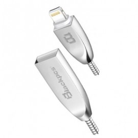 CABLE LIGHTNING BLACKPCS PLATA 1M LATERAL CASLM-2