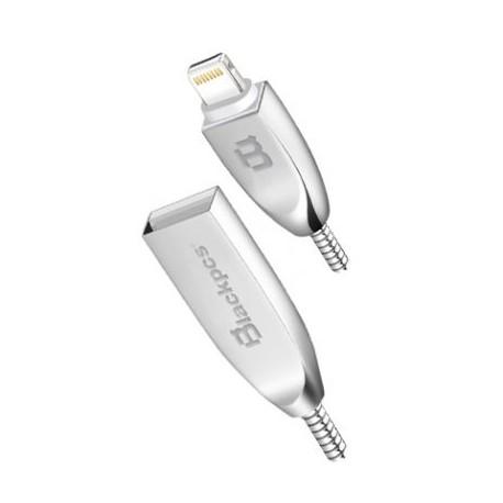 CABLE LIGHTNING BLACKPCS PLATA 1M LATERAL CASLM-2