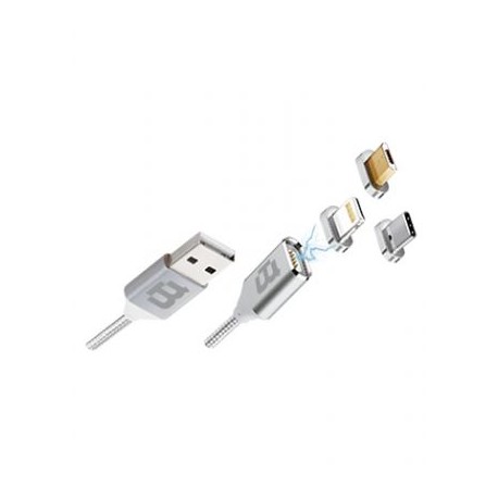 CABLE MULTIPUNTAS BLACKPCS PLATA 1M CASMUTM-2