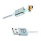 CABLE MICRO USB BLACKPCS PLATA 1M CASMTM-2