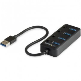 HUB USB 3.0 STARTECH 4 PUERTOS CON INTERRUPTOR HB30A4AIB