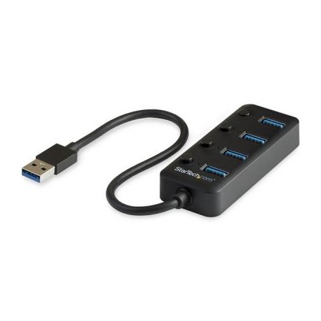 HUB USB 3.0 STARTECH 4 PUERTOS CON INTERRUPTOR HB30A4AIB