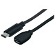 CABLE MANHATTAN USB C MACHO A MICRO USB B HEMBRA 15 CM NEGRO 353335