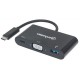 CONVERTIDOR MANHATTAN 152044 USB-C A VGA USB 3.0 A USB-C