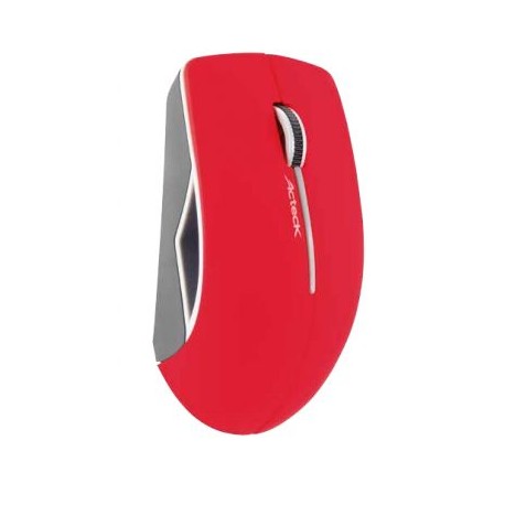 MOUSE ACTECK AC-916547 ROJO 3 BOTONES INALAMBRICO 1200 DPI