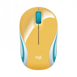 MOUSE MINI LOGITECH INALAMBRICO M187 AMARILLO 910-005365