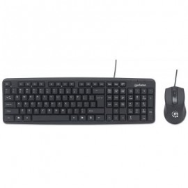 KIT TECLADO Y MOUSE MANHATTAN ALAMBRICO USB 178464