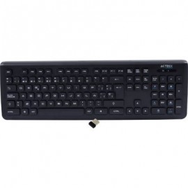 TECLADO ACTECK ESTANDAR INALAMBRICO NEGRO SLIM K500 AC-922821