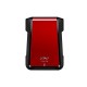 GABINETE PARA DISCO ADATA XPG EX500 - SATA 3.0, USB 3.1, 2.5", ROJO
