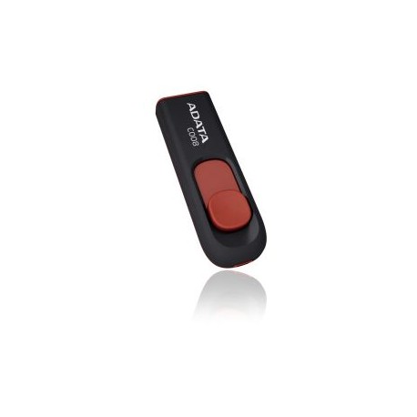 MEMORIA FLASH USB ADATA C008 16GB RETRACTIL NEGRO&ROJO (AC008-16G-RKD)