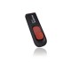 MEMORIA FLASH USB ADATA C008 16GB RETRACTIL NEGRO&ROJO (AC008-16G-RKD)