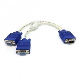 CABLE SVGA EN Y BROBOTIX 003577 MACHO/HEMBRA BLANCO