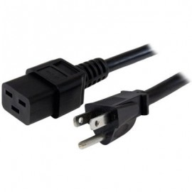 CABLE DE 1.8M NEMA 5-15P A C19 SERVICIO PESADO CORRIENTE PC