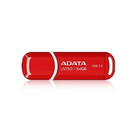 MEMORIA FLASH ADATA UV150 64GB USB 3.0 ROJA (AUV150-64G-RRD)