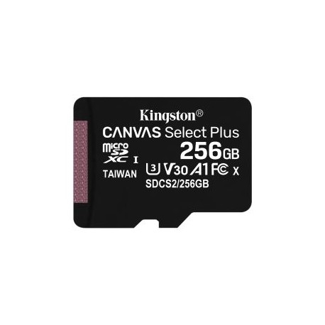 MEMORIA MICRO SDXC KINGSTON CANVAS 256GB SDCS/64GB A1 U3 V30