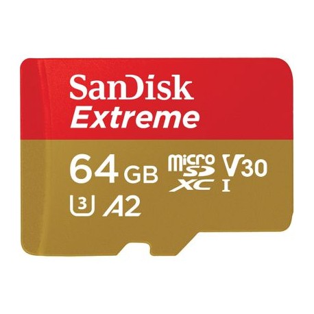 MEMORIA MICRO SDXC SANDISK EXTREME 64GB SDSQXA2-064G-GN6AA
