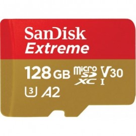 MEMORIA SANDISK MICRO SDXC EXTREME 128GB A2 V30 (SDSQXA1-128G-GN6MA)