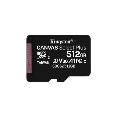 MEMORIA MICRO SDXC 100R A1 CL10 KINGSTON 512 GB (SDCS2/512GB)