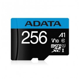 MEMORIA MICRO SD ADATA NEGRO 256GB CL10 A1 UHS-I AUSDX256GUICL10A1-RA1
