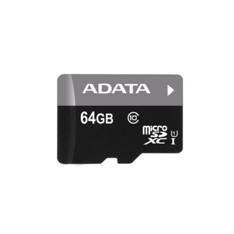 MEMORIA MICRO SDHC ADATA 64GB UHS-I C/ADAPTADOR CL10 (AUSDX64GUICL10-R