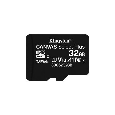 MEMORIA MICRO SDHC 100R A1 CL10 KINGSTON 32 GB (SDCS2/32GB)