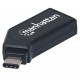 LECTOR DE TARJETAS MANHATTAN USB TIPO C 2.0, 24 EN 1 MINI 102001