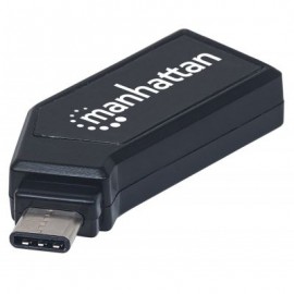 LECTOR DE TARJETAS MANHATTAN USB TIPO C 2.0, 24 EN 1 MINI 102001