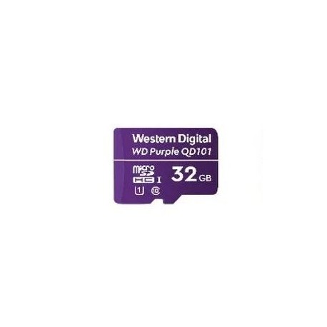 MEMORIA MICRO SD WD PURPLE SDHC 32GB CL10 U1 (WDD032G1P0C)