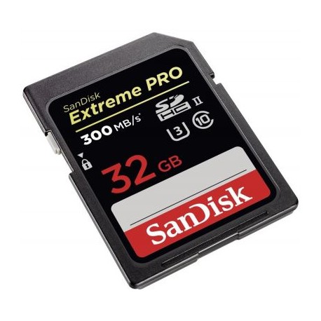 MEMORIA SD SANDISK EXTREME PRO 32GB UHS-II C10 (SDSDXPK-032G-GN4IN)