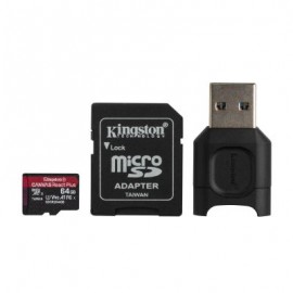 MEMORIA MICRO SD KINGSTON SDCR2 REACT PLUS + LECTOR MLPM (MLPMR2/64GB)