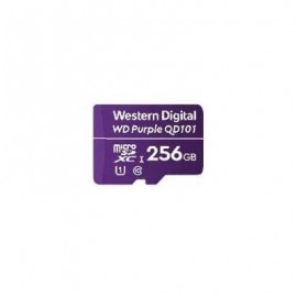 MEMORIA MICRO SD WD PURPLE SDXC 256GB CL10 U1 QD101 (WDD256G1P0C)
