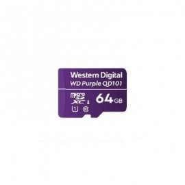 MEMORIA MICRO SD WD PURPLE SDXC 64GB CL10 U1 QD101 (WDD064G1P0C)