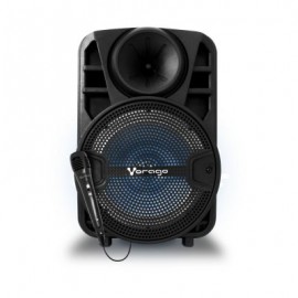 BOCINA KARAOKE VORAGO KSP-301 8" RECARGABLE BT USB AUX SD MICROFONO