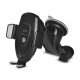 CARGADOR INALAMBRICO CON SOPORTE PARA AUTO TECHZONE TZCARGIN01 NEGRO