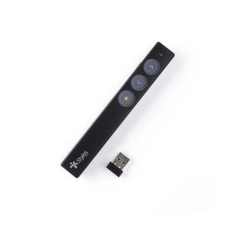 APUNTADOR STYLOS NEGRO UNIVERSAL, USB, 200 MTS, 2.4 G (STAPRL1B)