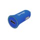 CARGADOR PARA AUTO VORAGO AU-101-BL CON 1 PUERTO USB AZUL