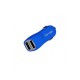 CARGADOR PARA AUTO VORAGO 2 PUERTOS USB AZUL BLISTER AU-103-BL