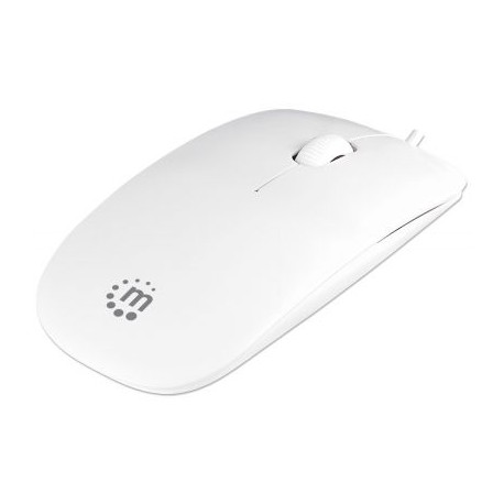 MOUSE MANHATTAN OPTICO SILHOUETTE USB 1000DPI BLANCO 178815