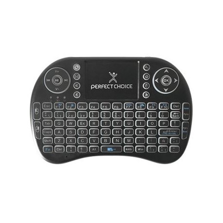 MINI TECLADO INALAMBRICO UNIV CON MOUSE PAD PERFECT CHOICE PC-201007