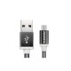 CABLE ADATA MICRO USB DE 100CM Y 2.4A NEGRO (AMUCAL-100CMK-CBK)