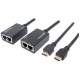 EXTENSOR VIDEO HDMI MANHATTAN, 30M VIA CAT 5/6 207386