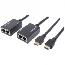 EXTENSOR VIDEO HDMI MANHATTAN, 30M VIA CAT 5/6 207386