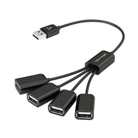 CONCENTRADOR HUB USB VORAGO HU-101 4 PUERTOS PULPO