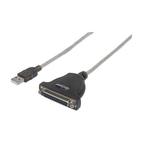 CONVERTIDOR MANHATTAN USB A PARALELO DB25 336581