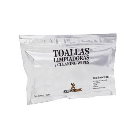 TOALLAS HUMEDAS PERFECT CHOICE PARA LCD, ANTIESTATICA PC-030270